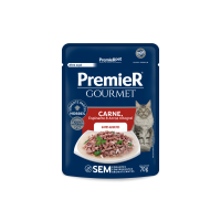 PremieR Gourmet Gatos Adultos Carne, Espinafre e Arroz Integral 70 g 