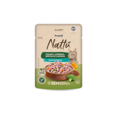 Premier Gourmet Nattu Gatos Castrados Frango e Abóbora 70 g - Display com 20 unidades