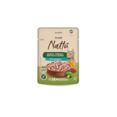 Premier Gourmet Nattu Gatos Castrados Frango e Abóbora 70 g - Display com 20 unidades