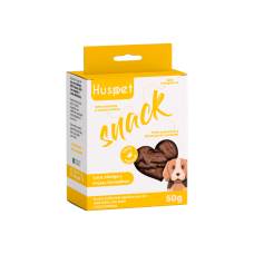 Snack Desidratado para Cães Huspet - Sabor Coco, Manga e Frutas Vermelhas 50g