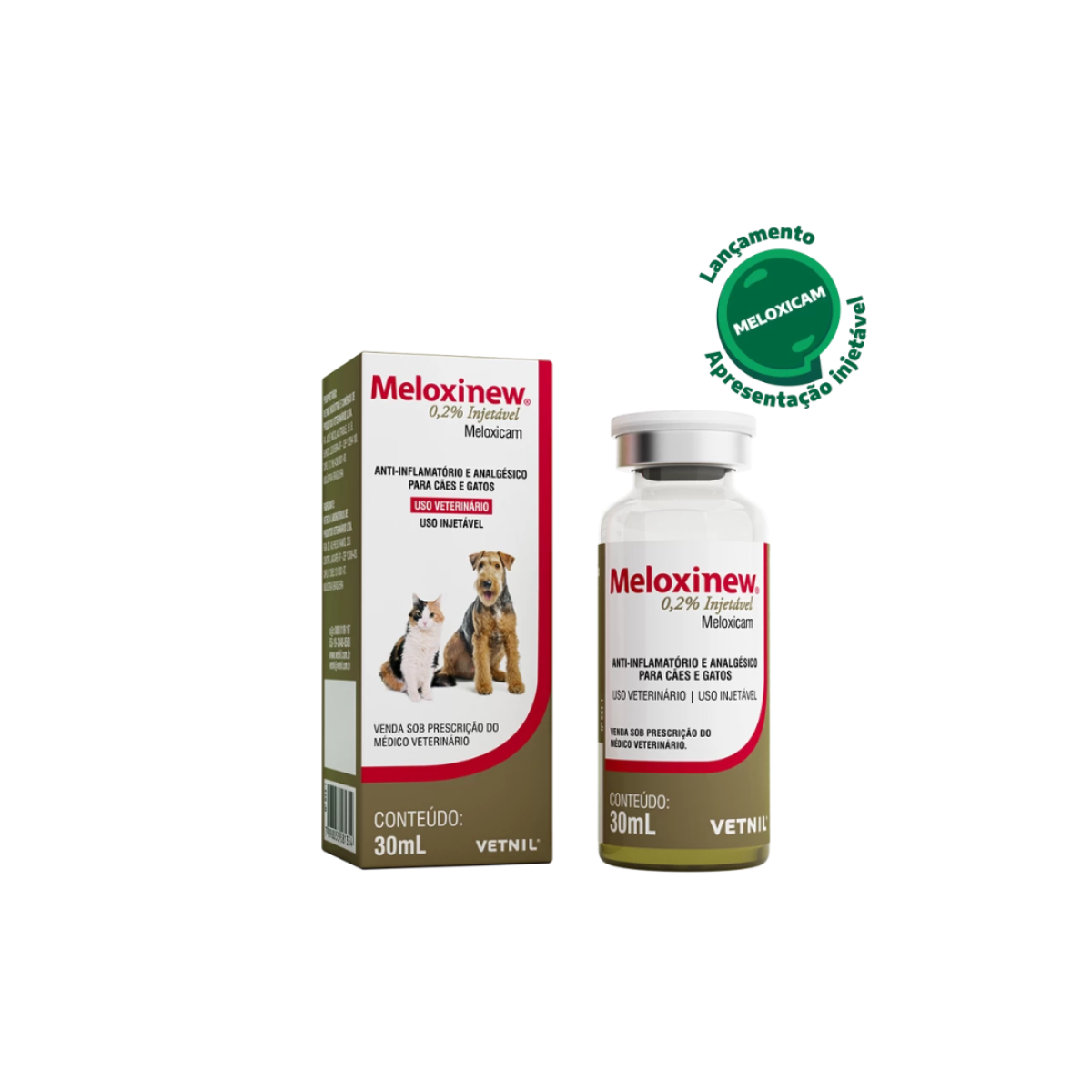 Meloxinew 0,2% Injetável 30ml Meloxinew 0,2% Injetável 30ml